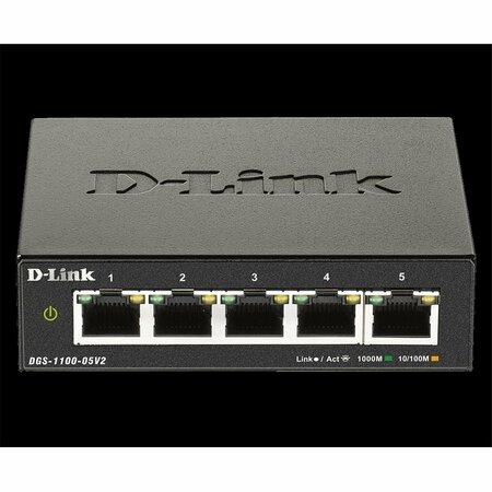 D-LINK 5 Port Gigabit Smart Managed Switch DGS-1100-05V2